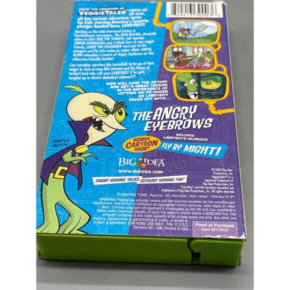 Larry boy VHS tape 2002 30 min not rated READ - Picture 2 of 2